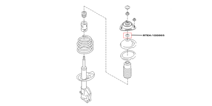 Front Strut Conical Washer - Fits Most Subaru Models