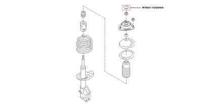 Front Strut Dust Cap - Fits Most Subaru Models