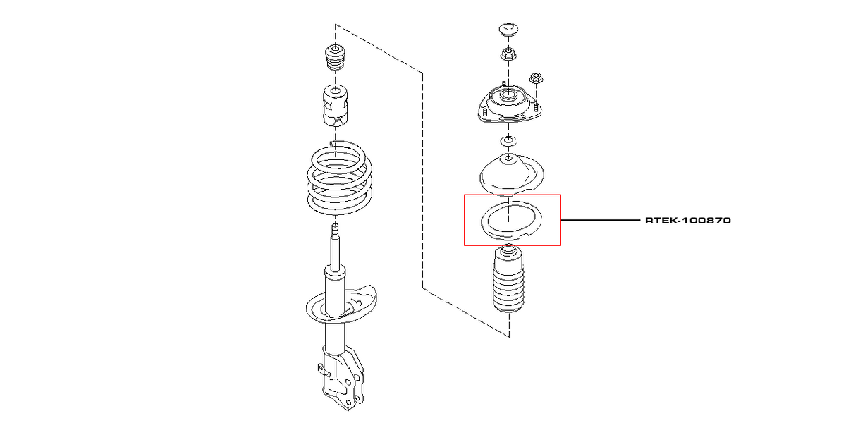 Front Upper Spring Seat - Fits Most Subaru Models
