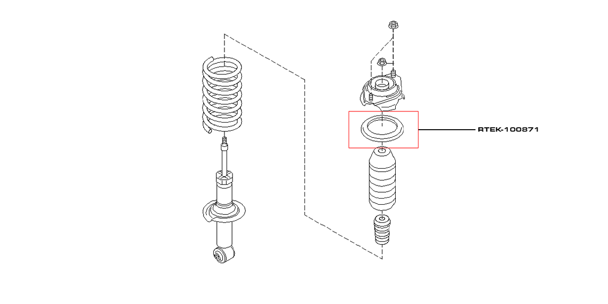 Rear Upper Spring Seat - Fits Most Subaru Models