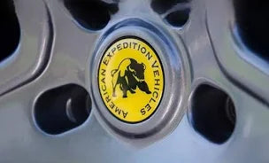 AEV Wheel Center Cap - Yellow w/ Logo Small Bore 55.5mm