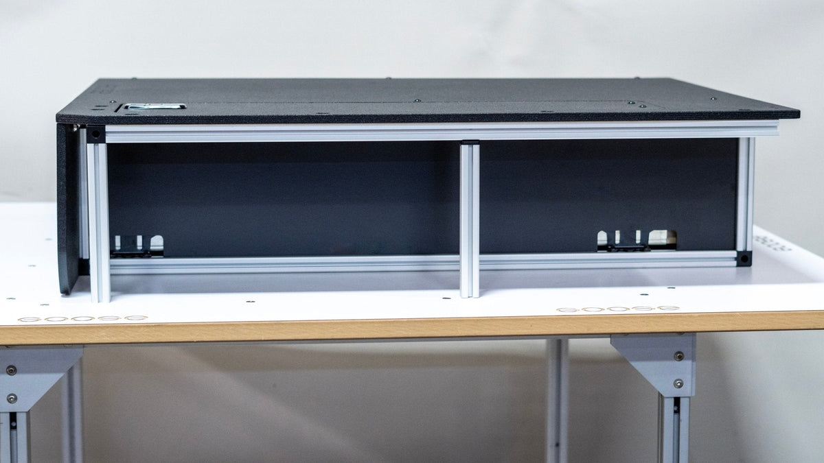 Toyota Land Cruiser 1980-1989 60 Series - Side x Side Drawer Module with Fitted Top Plate - 41 3/8"W x 9-1/2"H  x 40"D