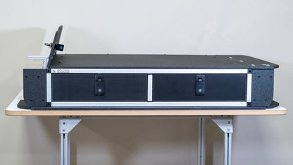 Toyota Land Cruiser 1991-1997 80 Series - Side x Side Drawer Module with Fitted Top Plate - 43-3/8" W x 8" H x 40" D