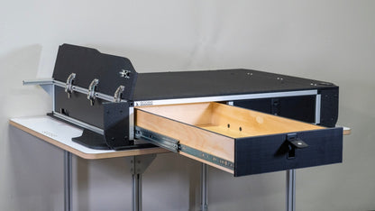 Toyota Land Cruiser 1991-1997 80 Series - Side x Side Drawer Module with Fitted Top Plate - 43-3/8" W x 8" H x 40" D