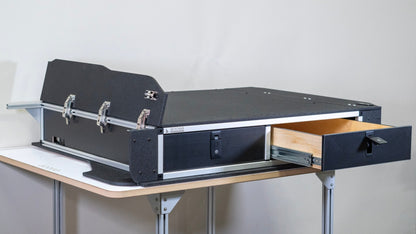 Toyota Land Cruiser 1991-1997 80 Series - Side x Side Drawer Module with Fitted Top Plate - 43-3/8" W x 8" H x 40" D