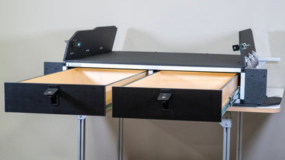 Toyota Land Cruiser 1991-1997 80 Series - Side x Side Drawer Module with Fitted Top Plate - 43-3/8" W x 8" H x 40" D