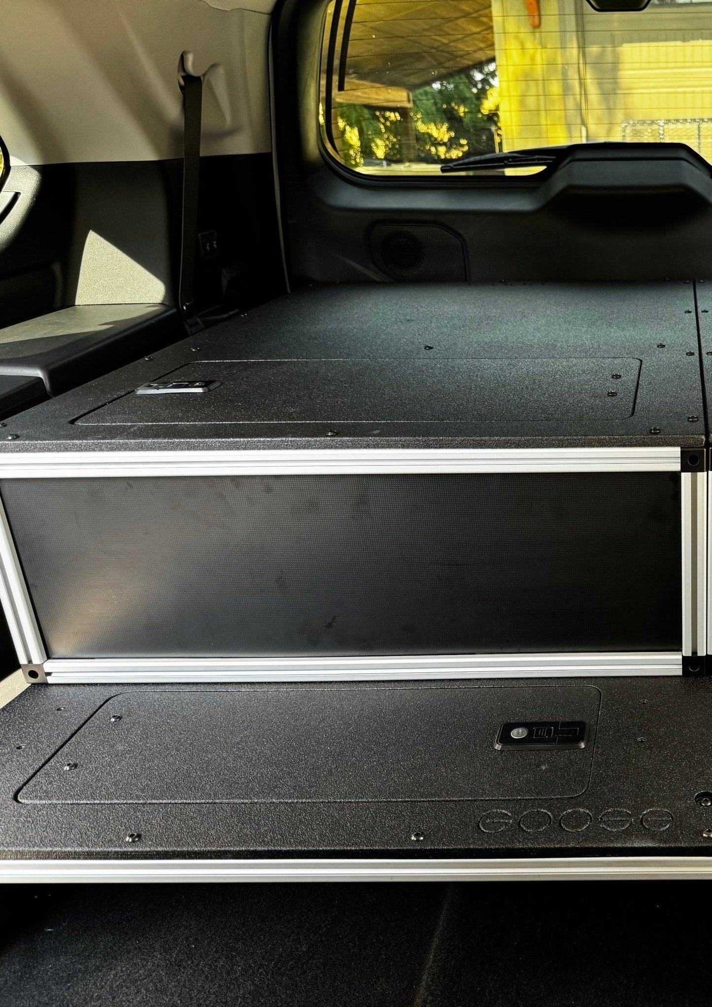 Toyota - Sequoia - 2023-Present - 3rd Gen - Explore Series - Single Drawer - 28-3/16" Width x 38" Deep x 10" High - Drawer Module with Short Drawer 20" and Storage Space Behind