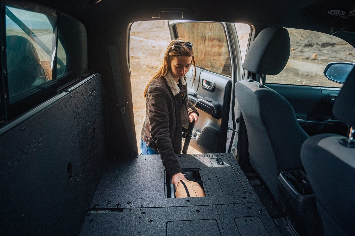 Toyota Tacoma 2005-2023 2nd and 3rd Gen Double Cab Version 2 - Second Row Seat Delete Plate System