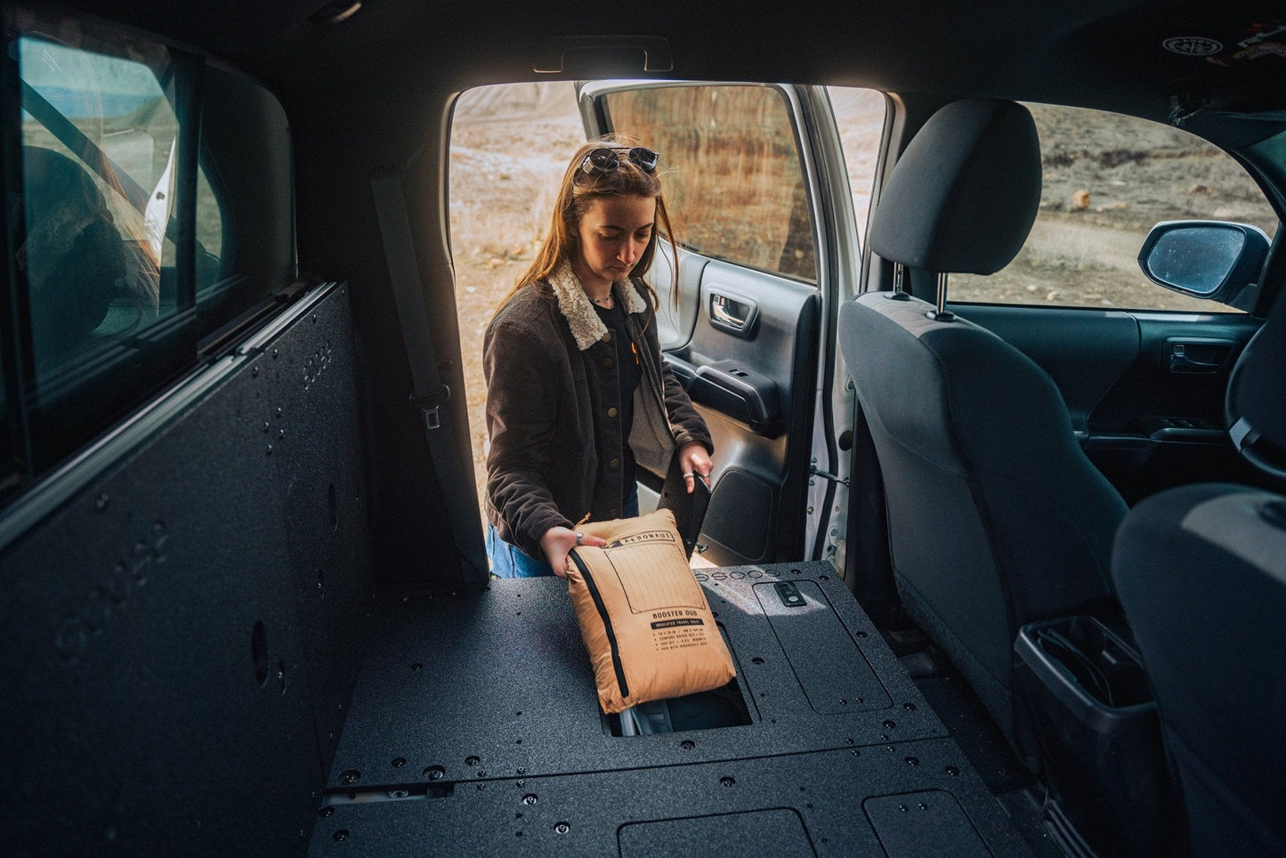 Toyota Tacoma 2005-2023 2nd and 3rd Gen Double Cab Version 2 - Second Row Seat Delete Plate System