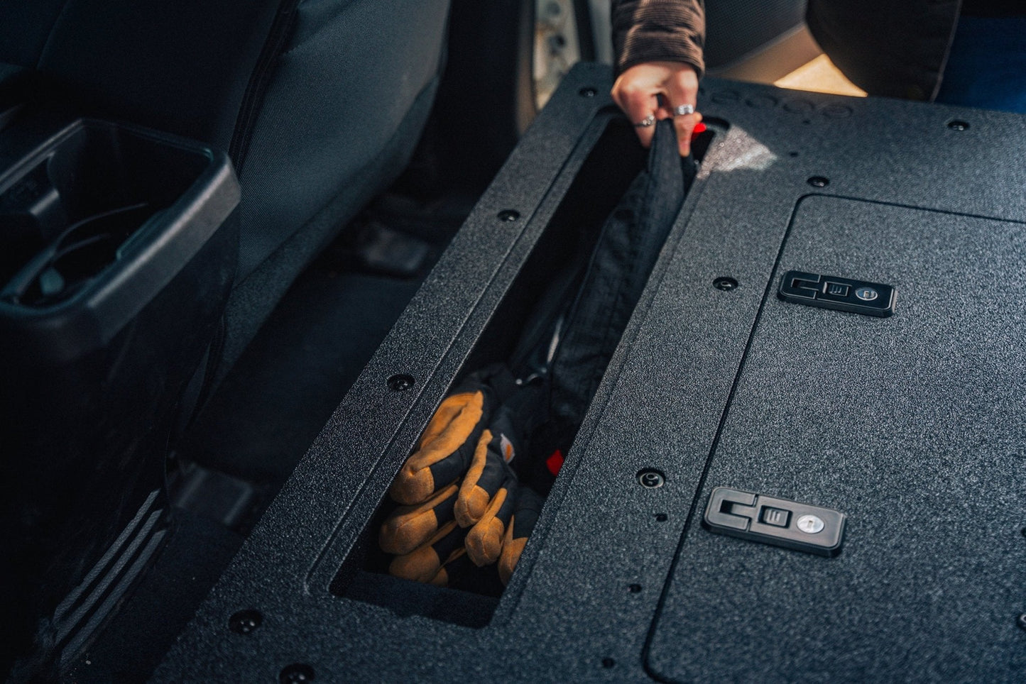 Toyota Tacoma 2005-2023 2nd and 3rd Gen Double Cab Version 2 - Second Row Seat Delete Plate System