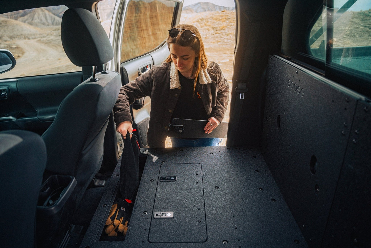 Toyota Tacoma 2005-2023 2nd and 3rd Gen Double Cab Version 2 - Second Row Seat Delete Plate System