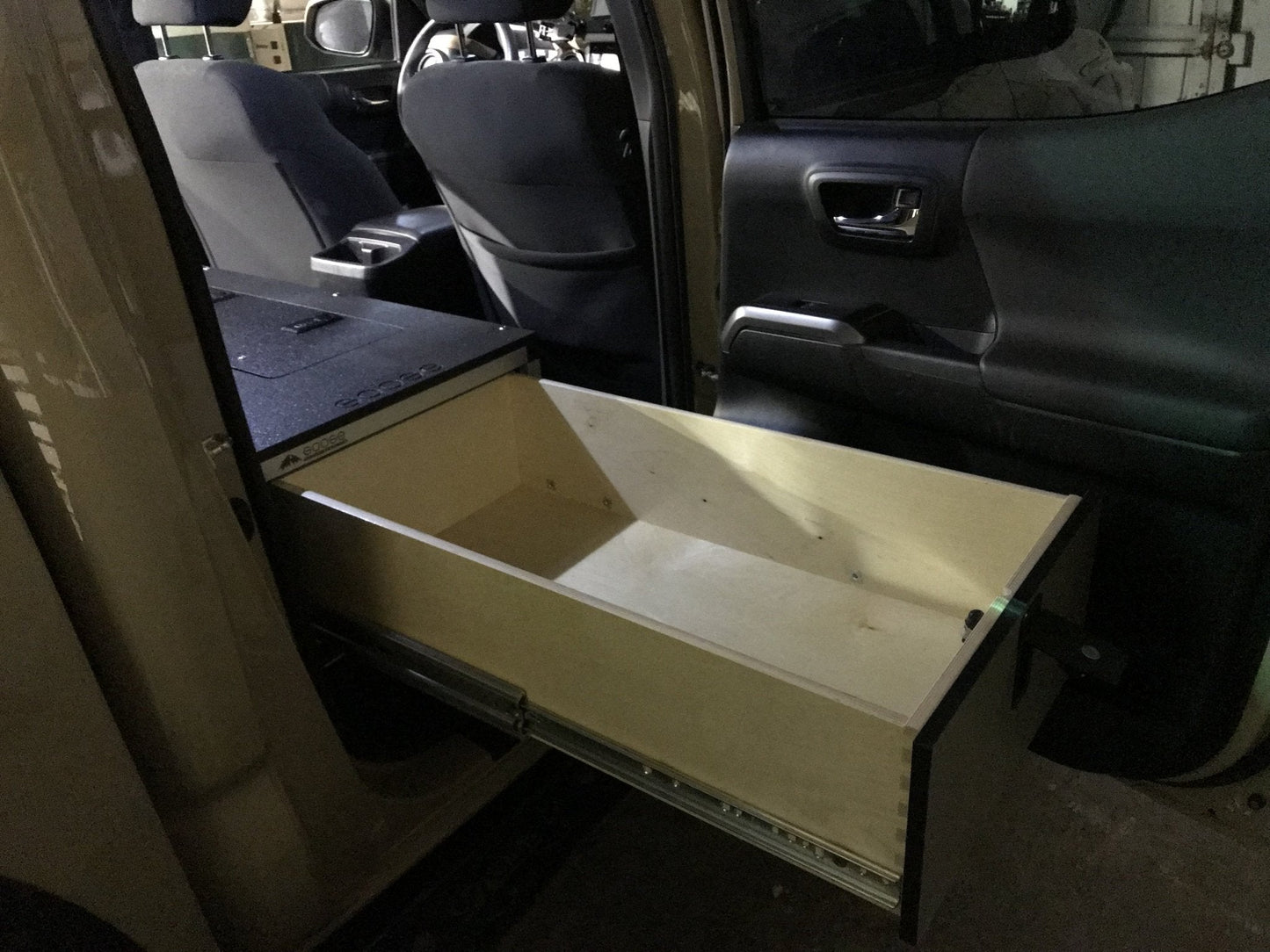 Toyota Tacoma 2005-2023 2nd and 3rd Gen. Double Cab - Second Row Single Drawer Module - 60% Passenger Side