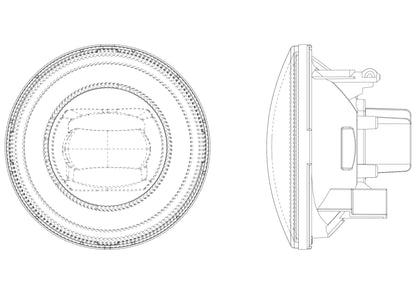 Universal Chevrolet/GMC/Pontiac DoubleTap Dual Color LED Projector Fog Lights | AlphaRex
