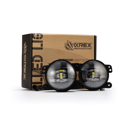 Universal Chrysler/Dodge/Hummer/Jeep DoubleTap Dual Color LED Projector Fog Lights | AlphaRex
