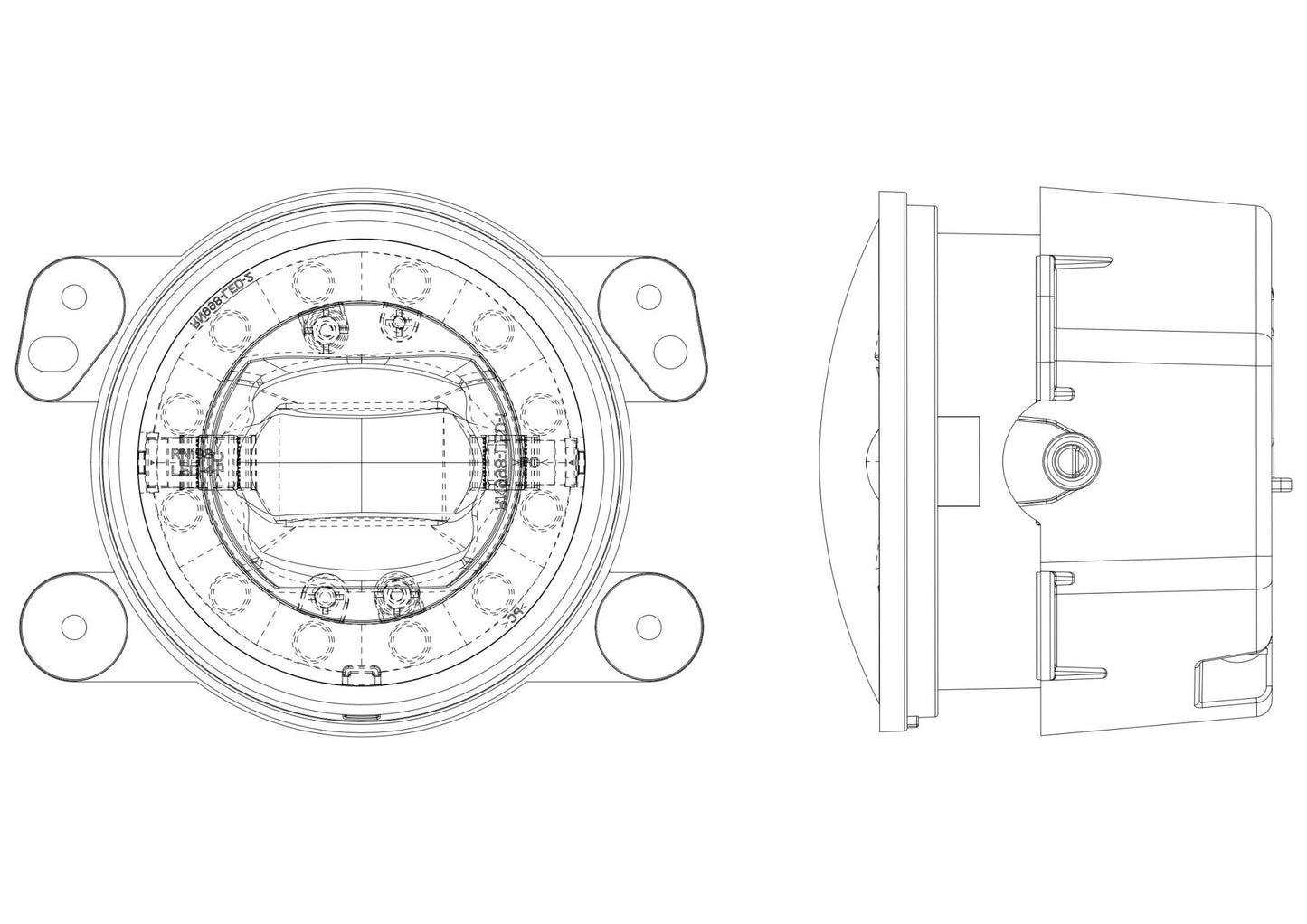 Universal Chrysler/Dodge/Hummer/Jeep DoubleTap Dual Color LED Projector Fog Lights | AlphaRex