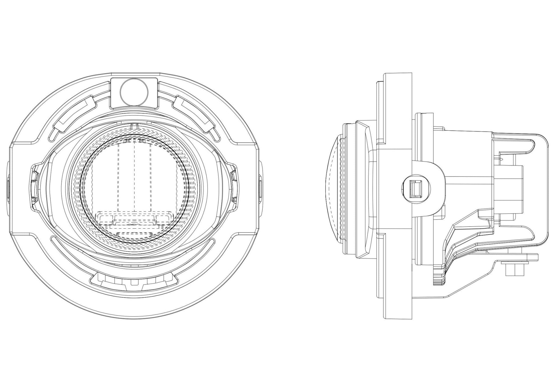 Universal Chrysler/Dodge/Jeep LED Projector Fog Lights (White Output Only) | AlphaRex