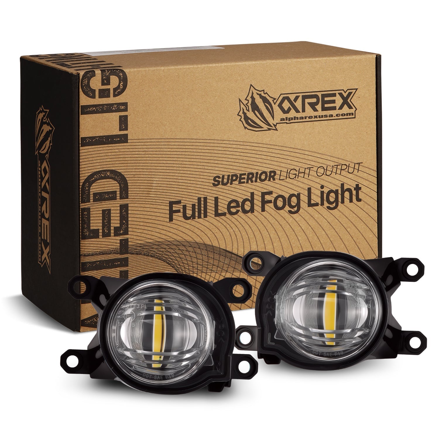 Universal Toyota/Lexus DoubleTap Dual Color LED Projector Fog Lights | AlphaRex