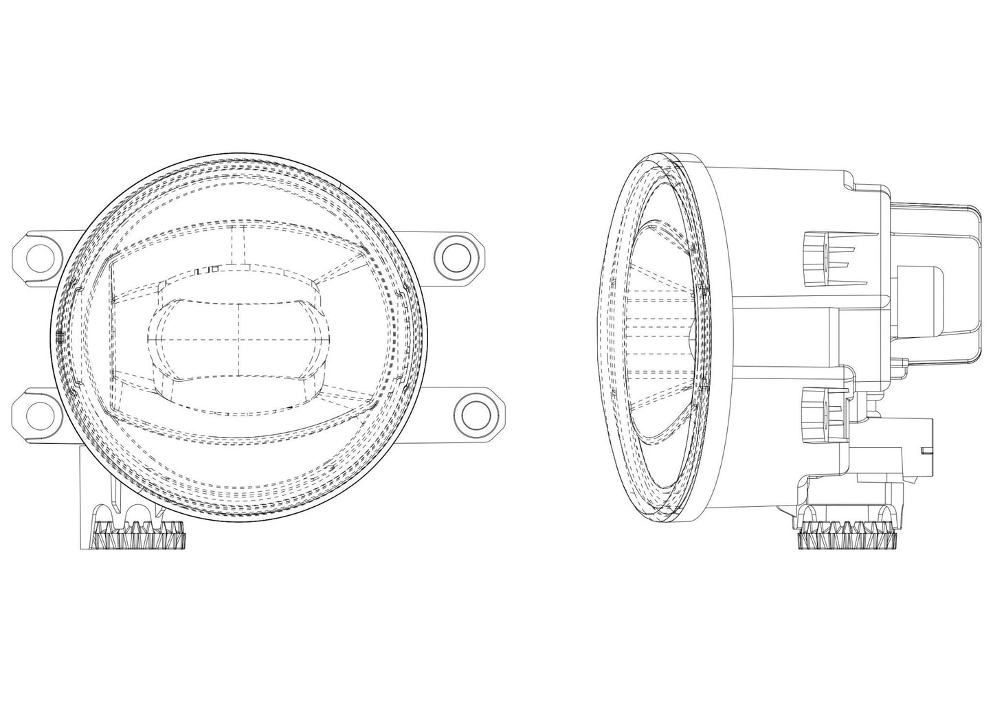 Universal Toyota/Lexus/Scion DoubleTap Dual Color LED Projector Fog Lights | AlphaRex