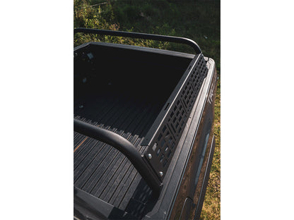 Birdseye view of bed bars on a Tacoma