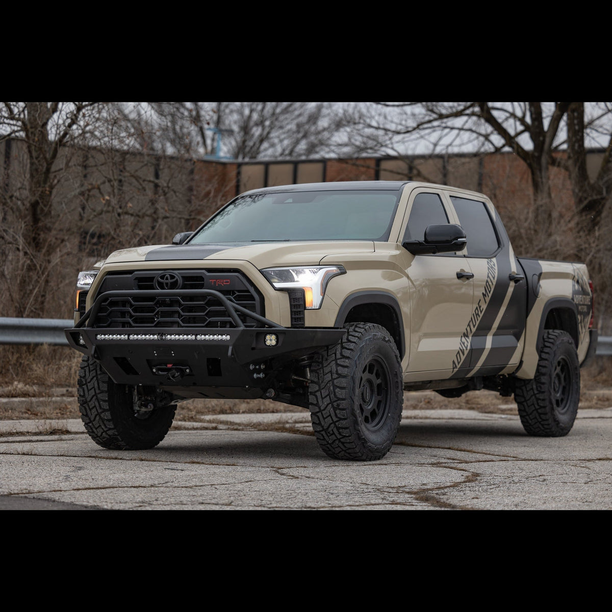 Tundra Overland Series Front Bumper / 3rd Gen / 2022+ | Low-Height Bull Bar | Raw - Unfinished