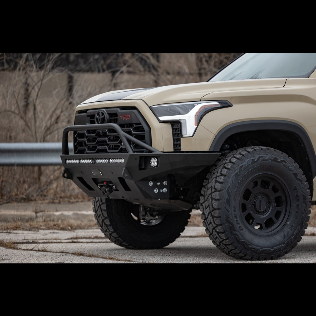 Tundra Overland Series Front Bumper / 3rd Gen / 2022+ | Low-Height Bull Bar | Raw - Unfinished