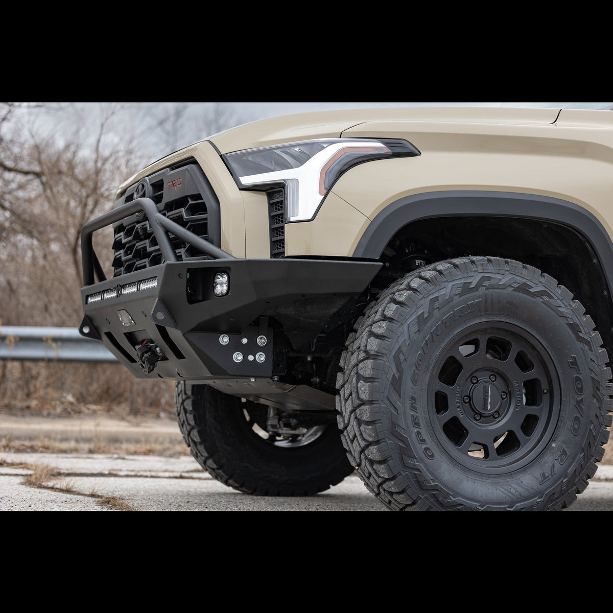 Tundra Overland Series Front Bumper / 3rd Gen / 2022+ | Low-Height Bull Bar | Raw - Unfinished