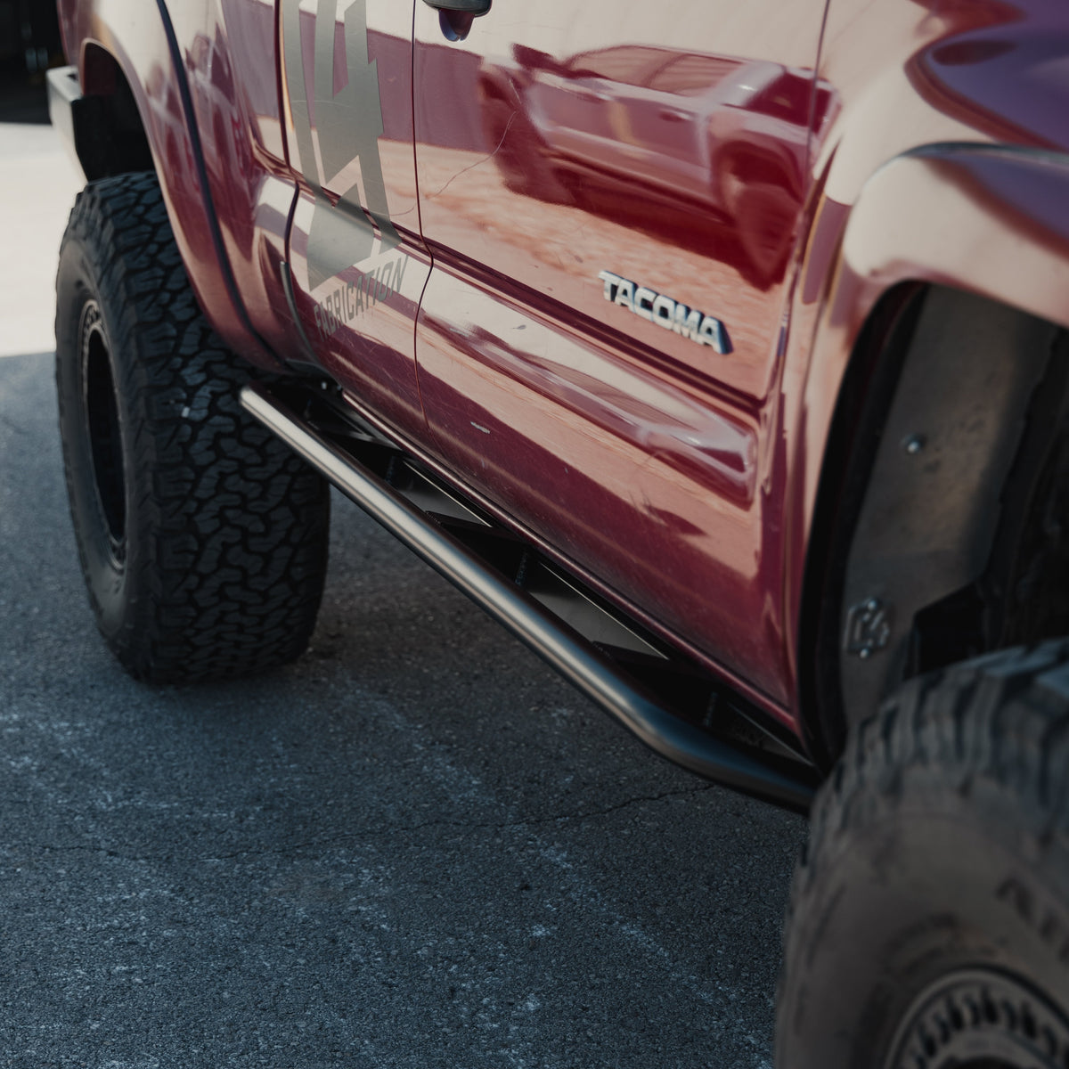 Tacoma Rock Runner Sliders / 2nd & 3rd Gen / 2005-2023 | Access Cab Long Bed or Double Cab Short Bed | Raw - Unfinished