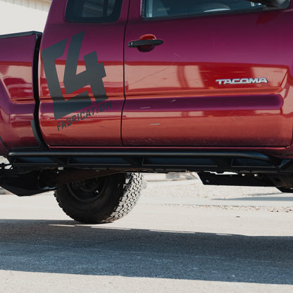 Tacoma Rock Runner Sliders / 2nd & 3rd Gen / 2005-2023 | Access Cab Long Bed or Double Cab Short Bed | Raw - Unfinished