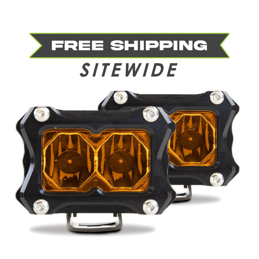 Heretic Studio BA-2 Amber LED Pod Light - 2 Pack