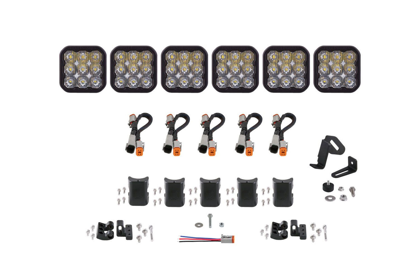 Diode Dynamics | SS5 CrossLink 6-Pod LED Lightbar ( one )-Lighting-Diode Dynamics-White Driving-upTOP Overland