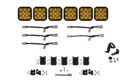 Diode Dynamics | SS5 CrossLink 6-Pod LED Lightbar ( one )-Lighting-Diode Dynamics-Yellow Driving-upTOP Overland