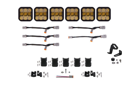 Diode Dynamics | SS5 CrossLink 6-Pod LED Lightbar ( one )-Lighting-Diode Dynamics-Yellow Combo-upTOP Overland