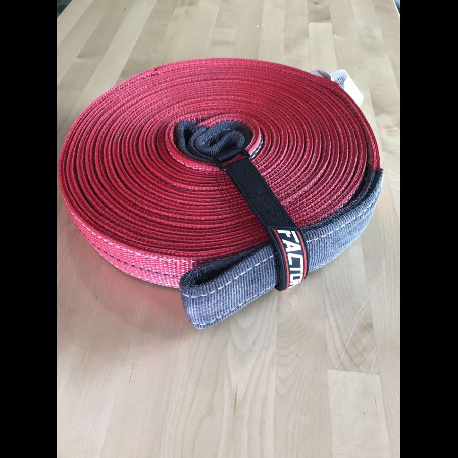 30 Foot Tow Strap Standard Duty 30 Foot x 2 Inch Red