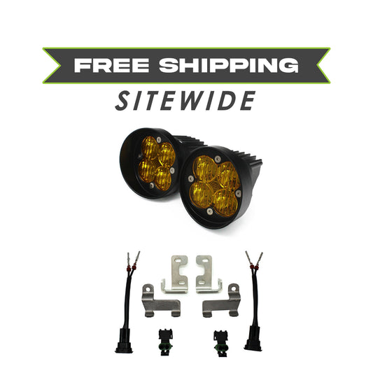 Baja Designs Tacoma/Tundra/4Runner Fog Light Kit Squadron SAE Amber FPK Baja Designs