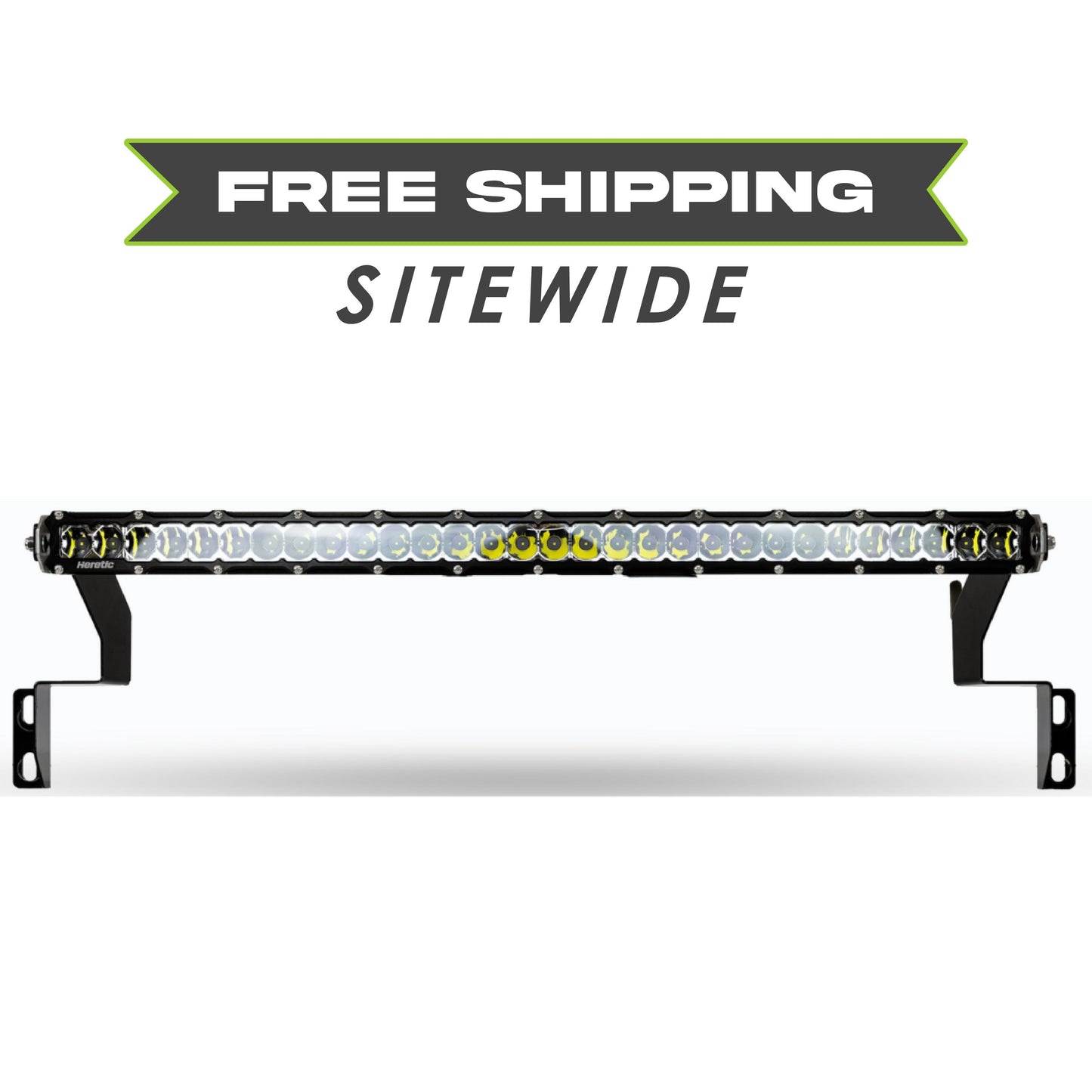 Heretic Studio Toyota Tundra - Behind The Grille - 30 inch Light Bar - Clear Lens