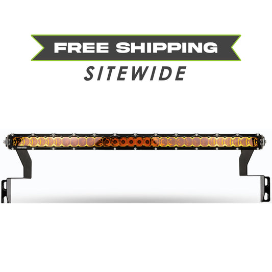 Heretic Studio Toyota Tundra - Behind The Grille - 30 Inch Light Bar - Amber Lens