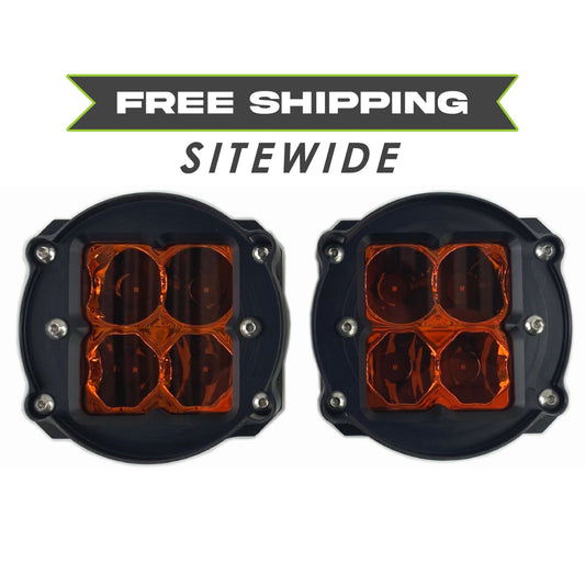 Heretic Studio Toyota Tacoma (2012+) - LED Fog Light Kit - Amber Lens