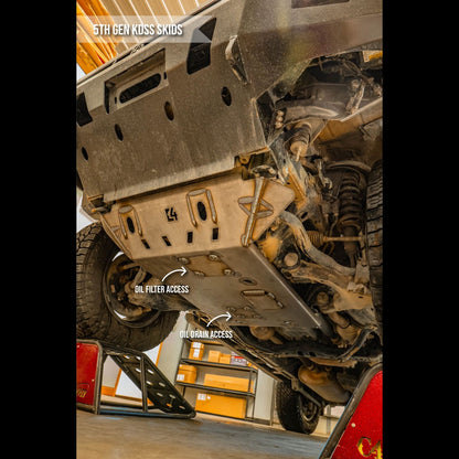 4Runner Full Skid Plates / 5th Gen / 2010+ |  - KDSS | Raw - Unfinished